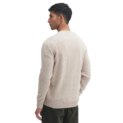 Maglione Uomo Girocollo Essential Tisbury Beige modello retro