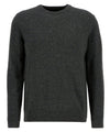 Maglia Uomo Grigia, in pura lana, con ricamo logo