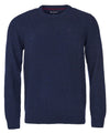 Maglia Uomo Navy, in pura lana, con ricamo logo