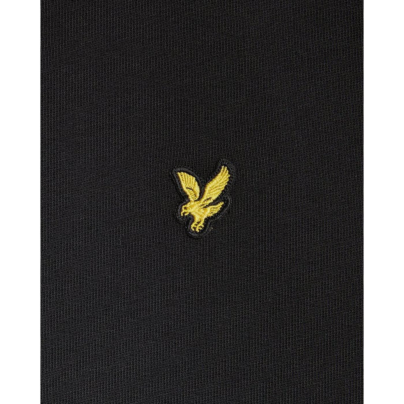 Felpa girocollo da bambino in nero dettaglio logo
