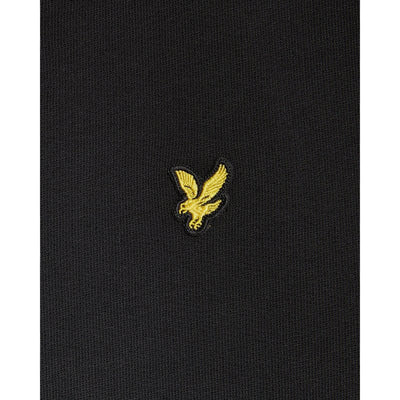 Felpa girocollo da bambino in nero dettaglio logo