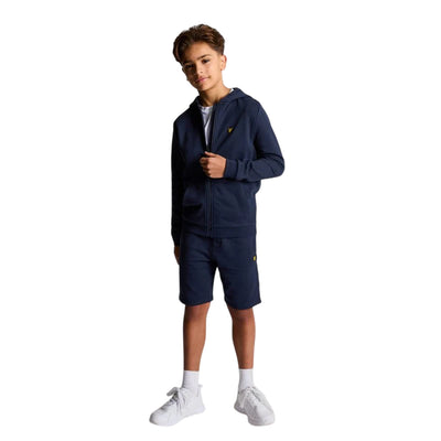 Pantaloncini tuta bambino navy modello intero frontale