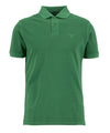 Polo Uomo in piqué in Verde Washed