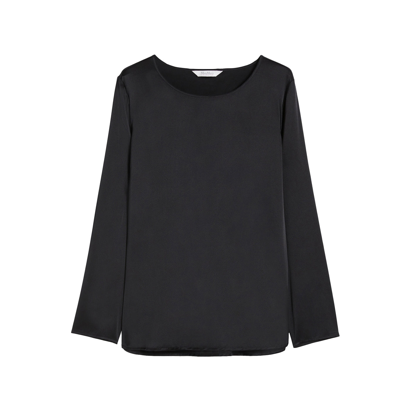 Blusa Donna in raso di seta Nero