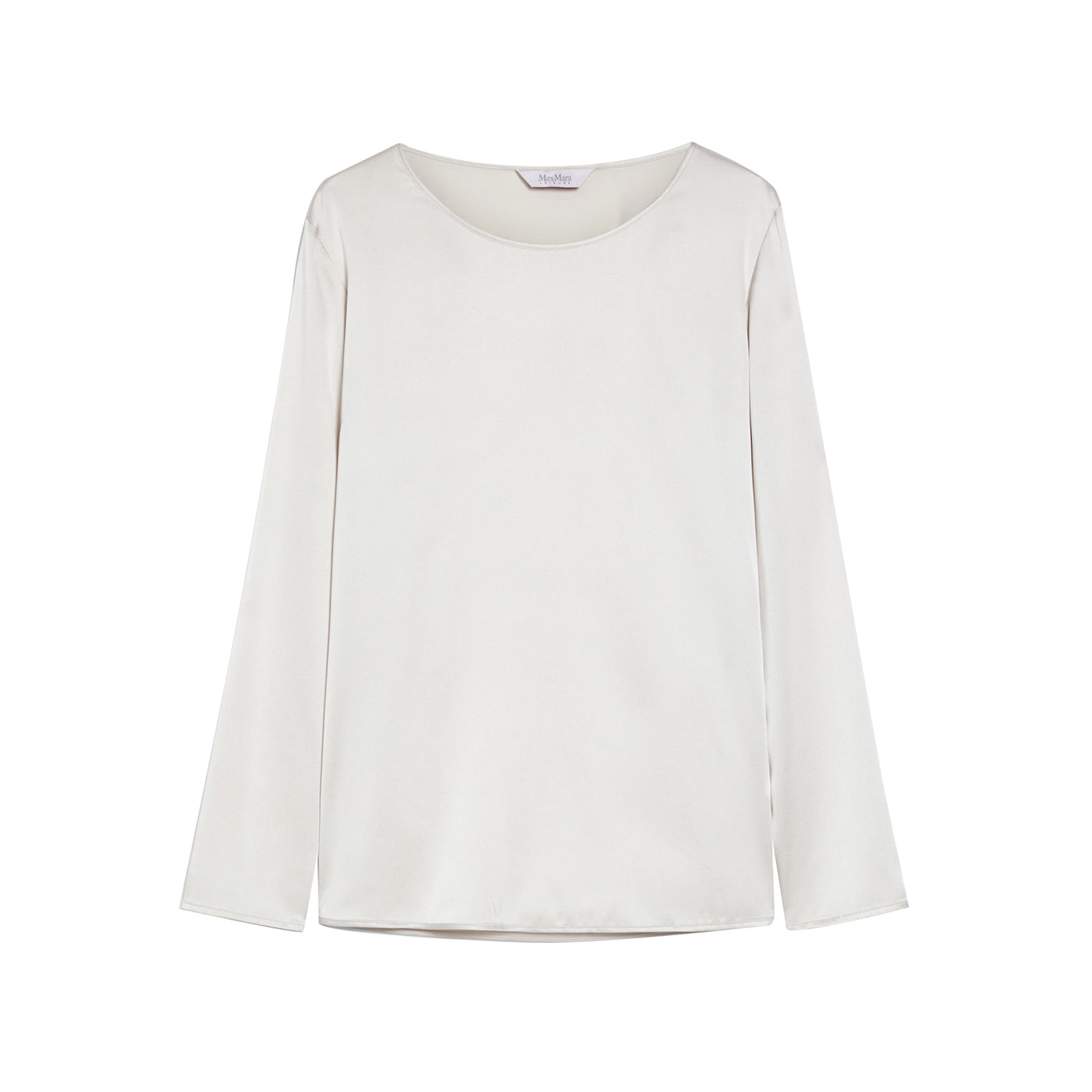 Blusa Donna in raso di seta Ghiaccio