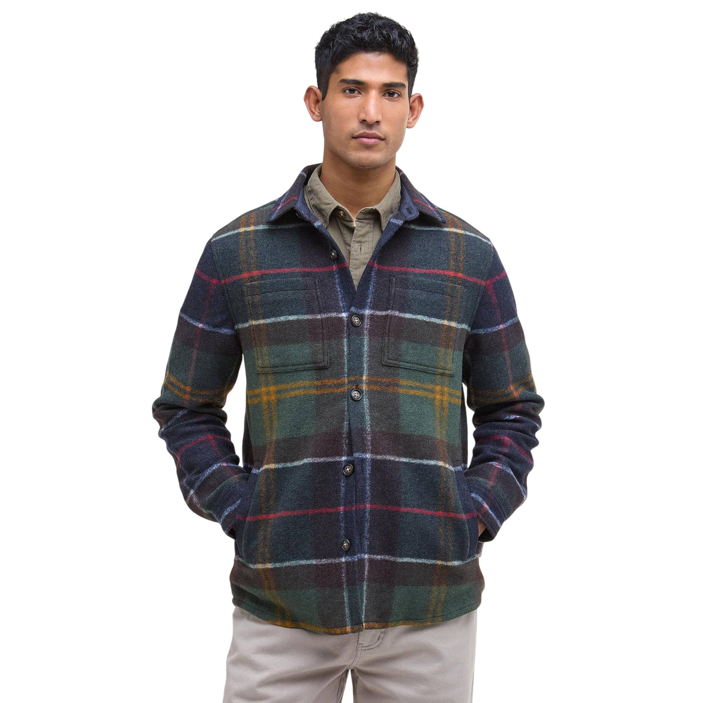 Giacca Uomo Overshirt Chapter modello frontale