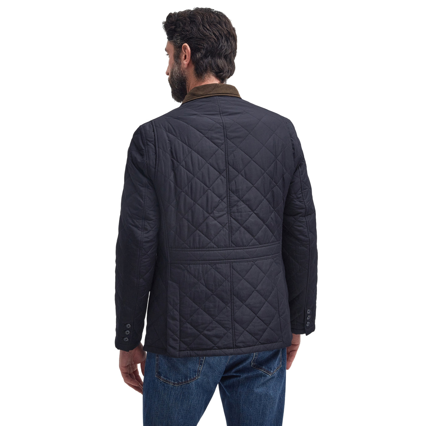 Giacca Uomo trapuntata Lutz Navy modello retro