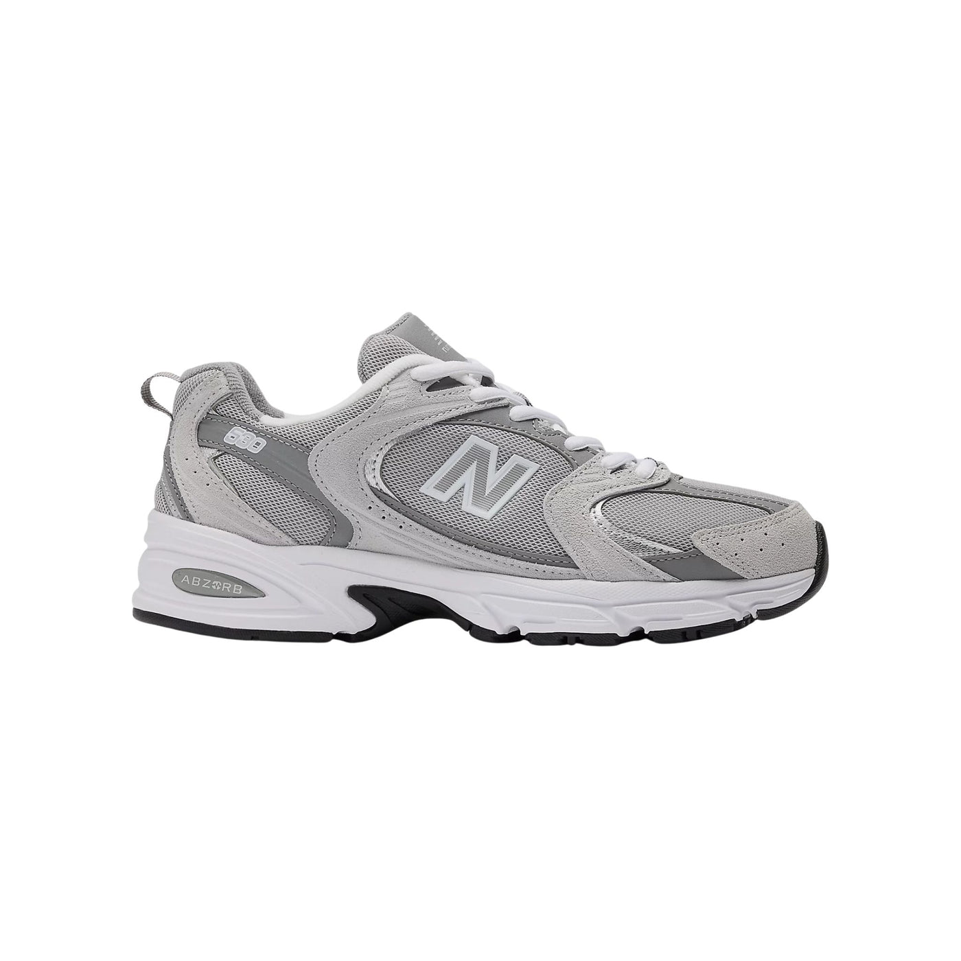 Sneakers Unisex modello 530 Grigio dettagli scamosciati 