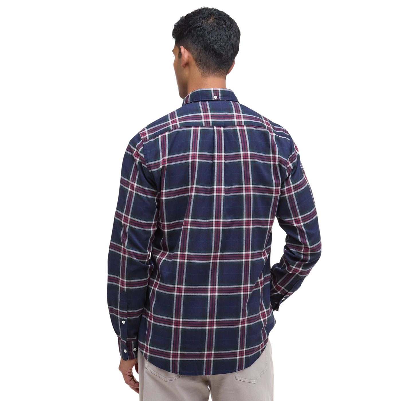 Camicia Uomo Crossfell dal taglio sartoriale Blu modello retro