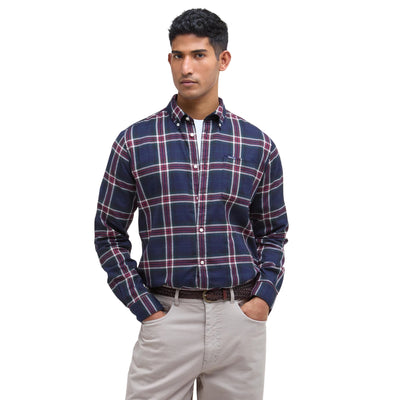 Camicia Uomo Crossfell dal taglio sartoriale Blu modello frontale