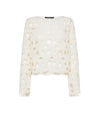 Maglia tricot Donna ricamo cut-out