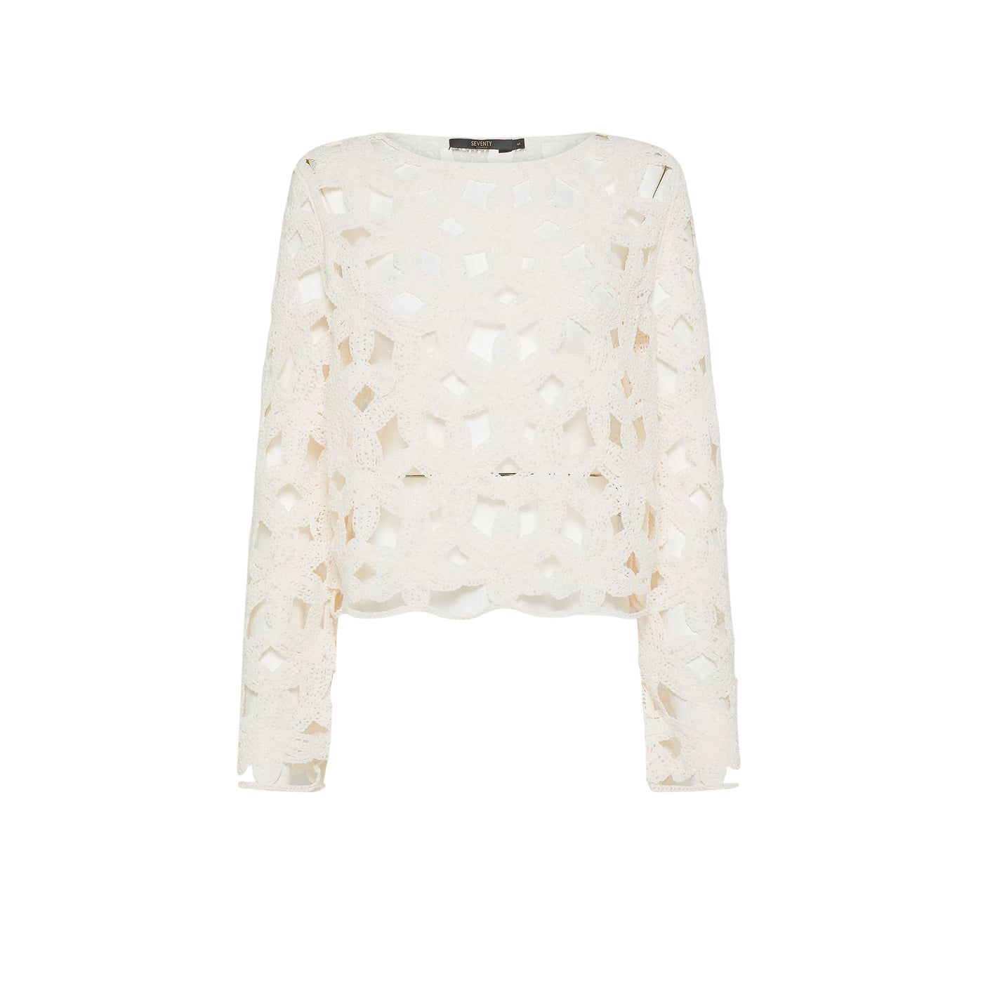 Maglia tricot Donna ricamo cut-out