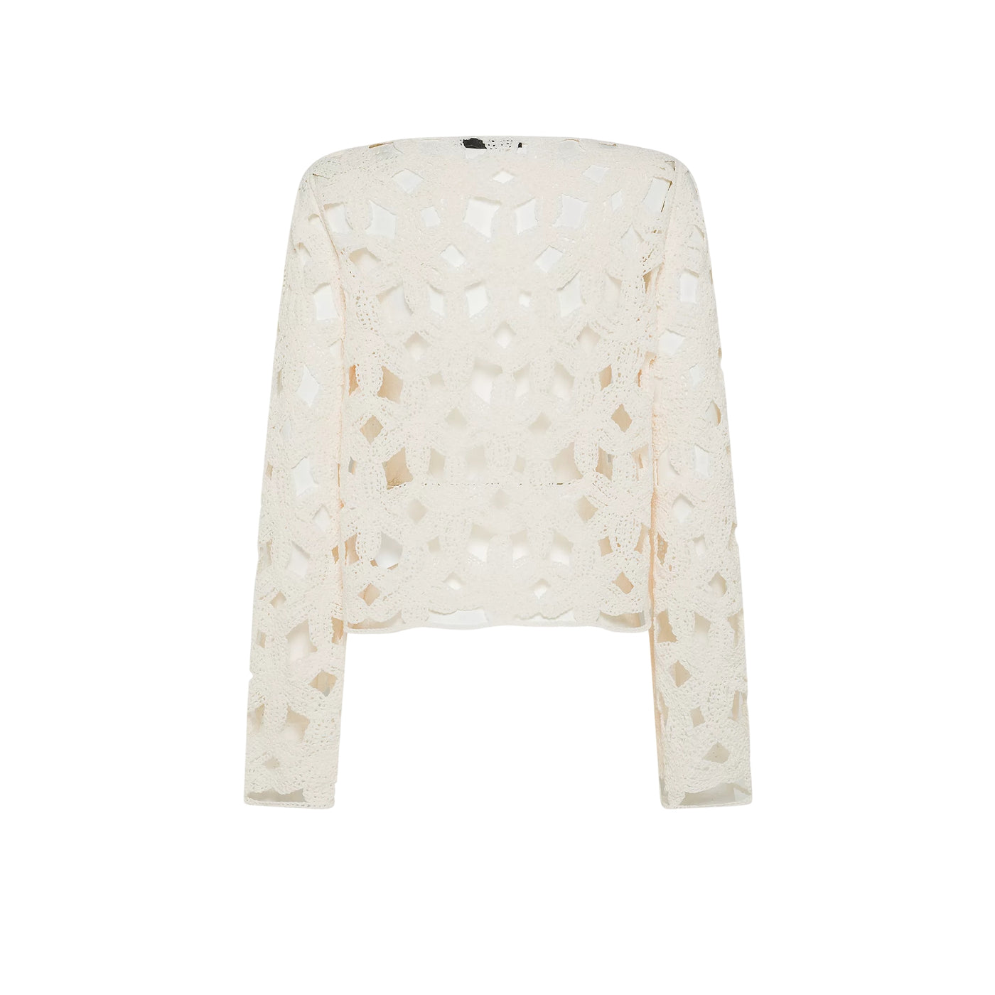 Maglia tricot Donna ricamo cut-out retro