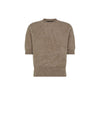 Maglia Donna in cashmere con pelo Beige