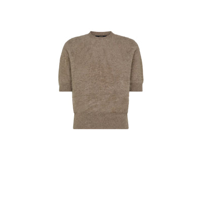 Maglia Donna in cashmere con pelo Beige