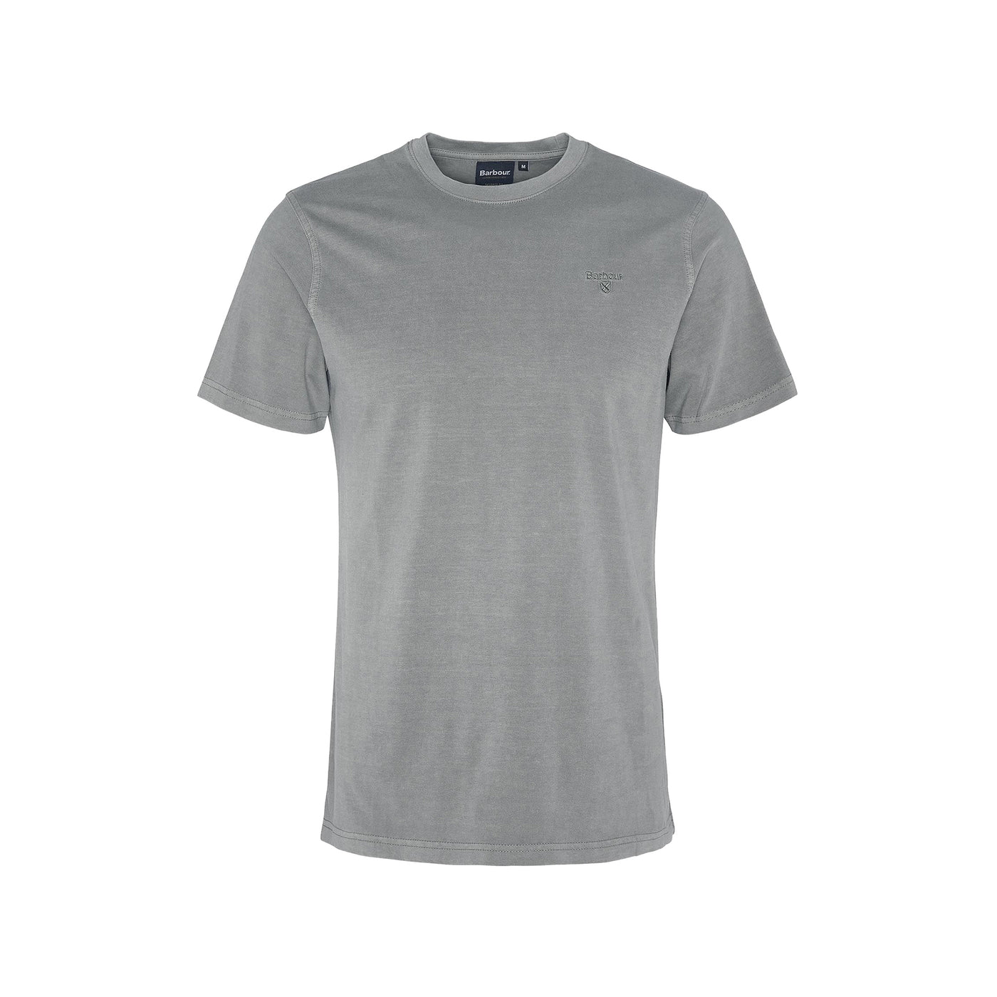 T-shirt Uomo Garment Dyed, a girocollo, con ricamo logo in tono colore