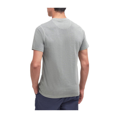 T-shirt Uomo Garment Dyed, a girocollo, con ricamo logo in tono colore