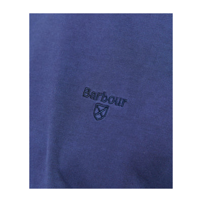 T-Shirt Uomo Garment Dyed Blu dettaglio