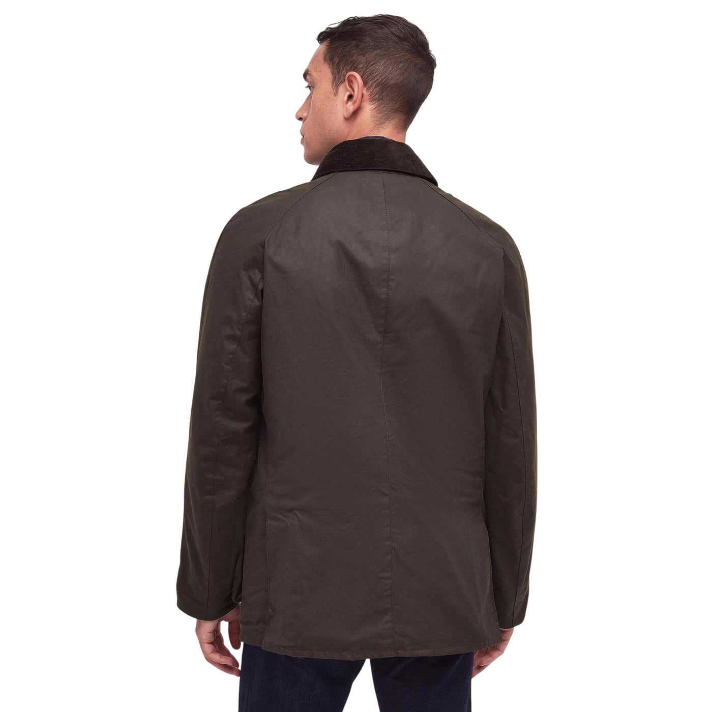Giacca Uomo cerata Ashby con zip e bottoni modello retro