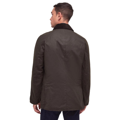 Giacca Uomo cerata Ashby con zip e bottoni modello retro