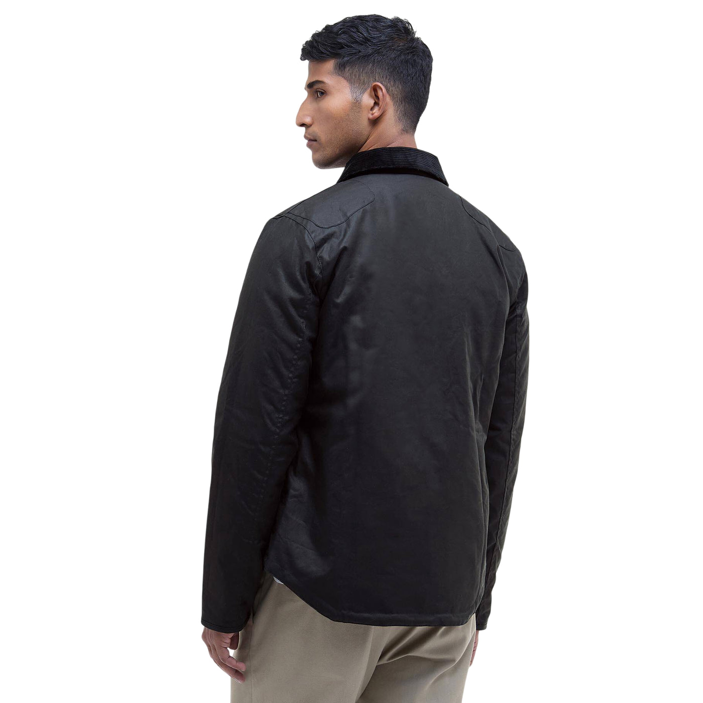 Giacca Uomo in cotone cerato, Reelin, con colletto in velluto