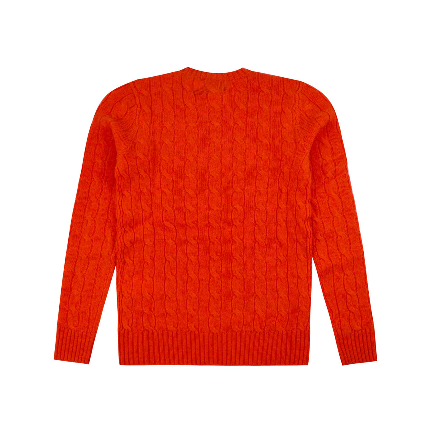 Orange wool blend women's sweater
