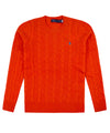 Orange wool blend women's sweater