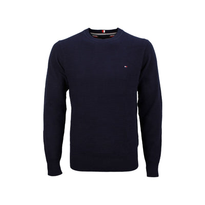 Solid color men's sweater with logo