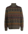 Men's high-neck wool sweater
