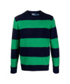 Men's sweater with striped pattern