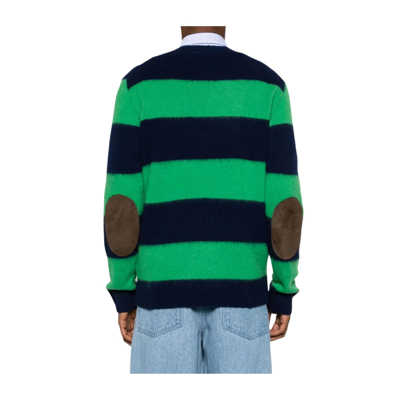 Men's sweater with striped pattern
