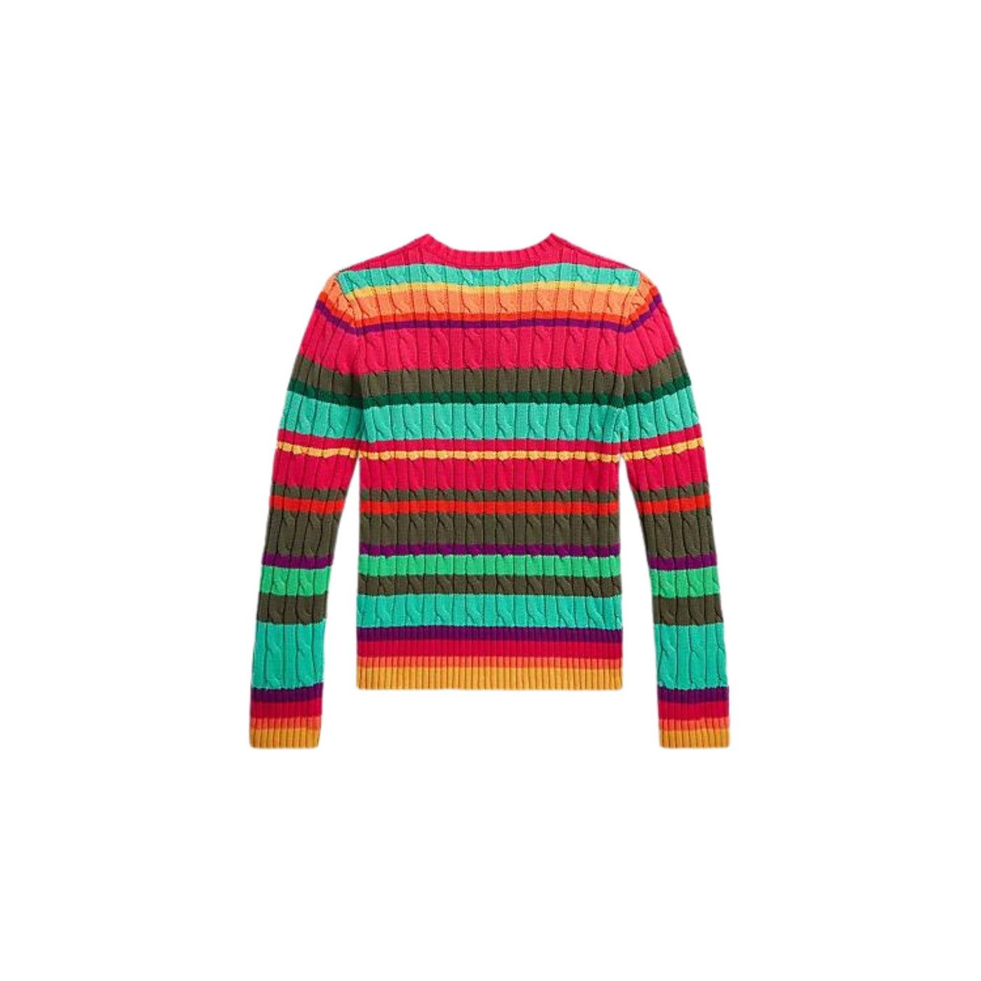 Maglione da bambina multicolore firmato Polo ralph lauren vista retro
