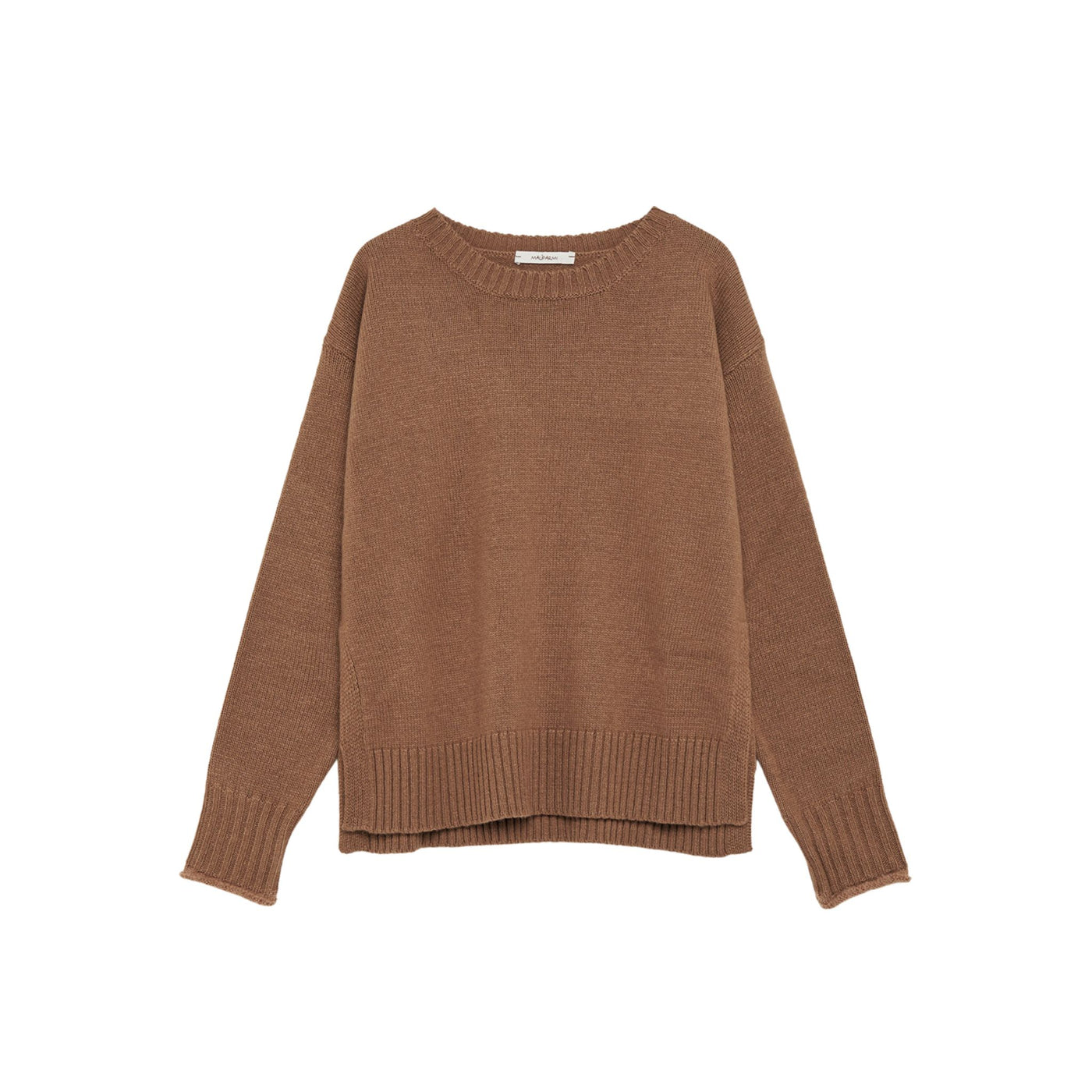 Women's sweater with ribbed hems