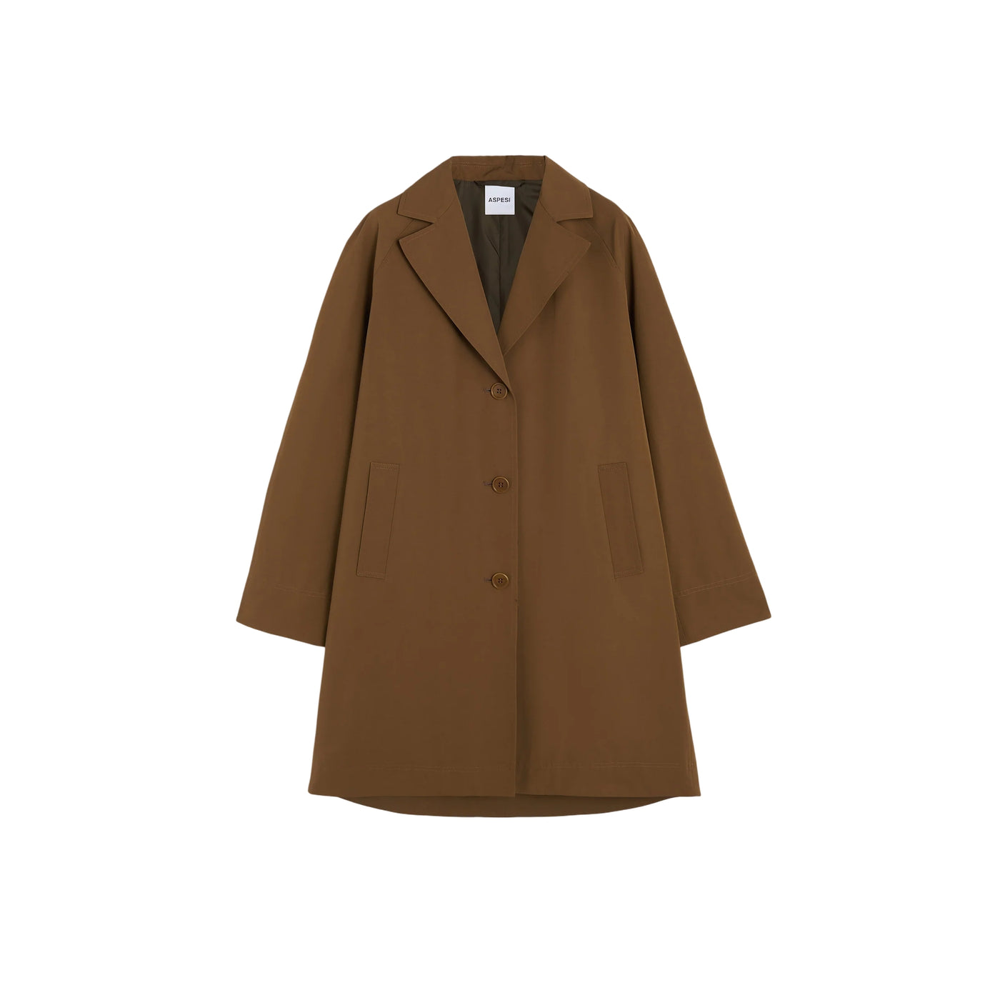 Trench Donna in tela di cotone marrone