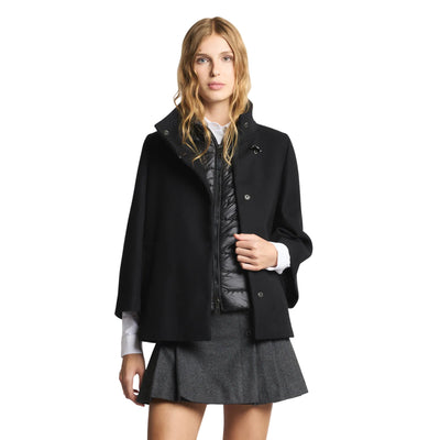 Cappotto Donna corto, con iconico gancio e collo alto