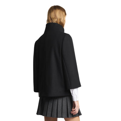 Cappotto Donna corto, con iconico gancio e collo alto
