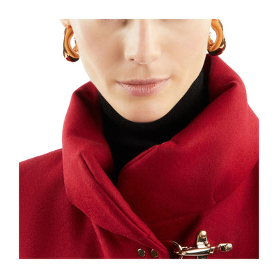 Cappotto Donna con alamari e collo alto