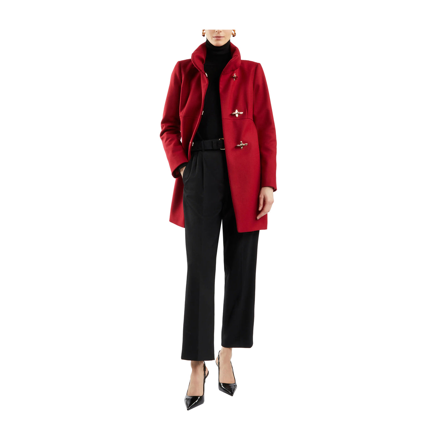 Cappotto donna rosso best sale