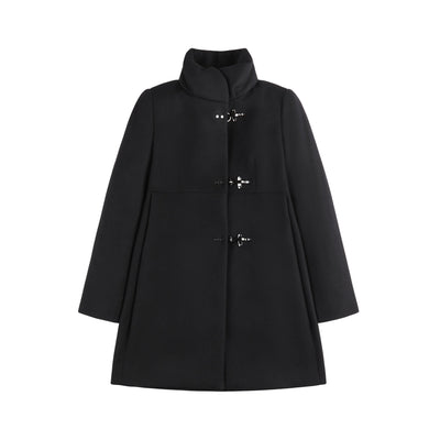 Cappotto Donna con collo ampio Nero