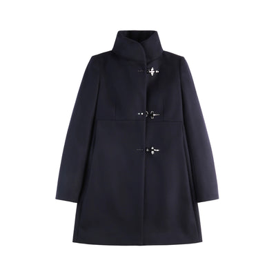 Cappotto Donna con collo ampio Navy
