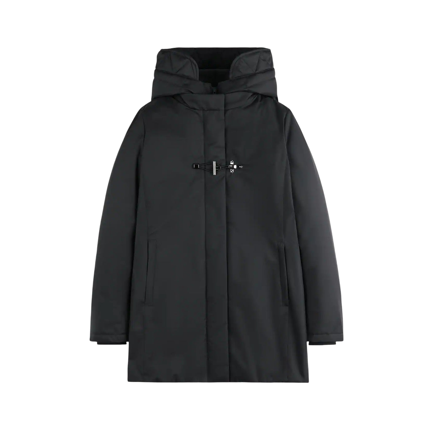Parka Donna in gabardine tecnico idrorepellente, con gancio