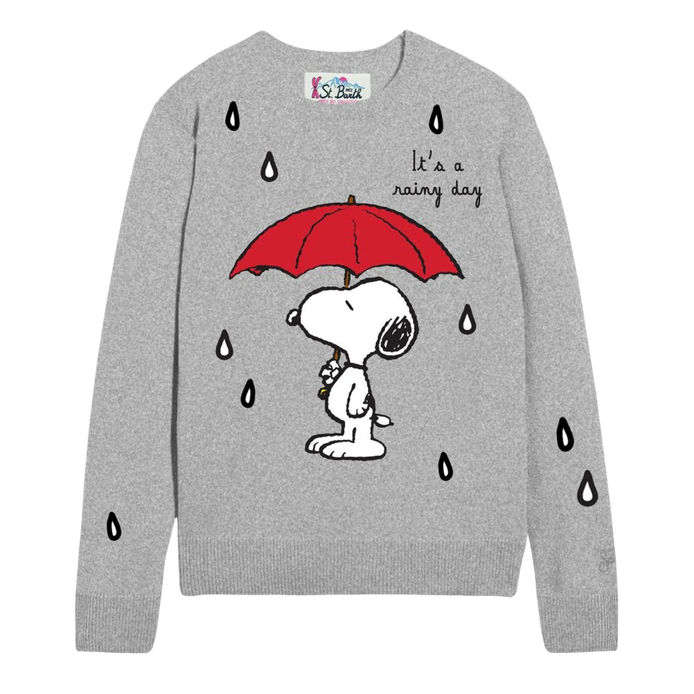 Maglione Donna New Queen Grigio con Snoopy