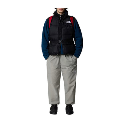 Gilet Uomo Trapuntato Retro Nuptse Nero modello intero frontale