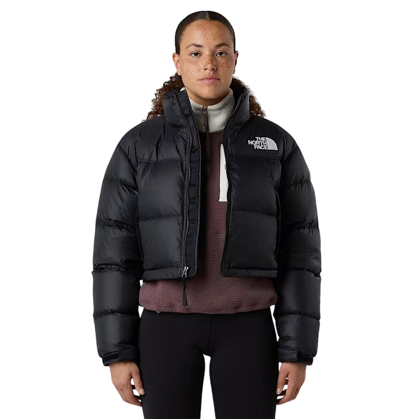Piumino Donna Nuptse, corto ed imbottito, dal fit comodo