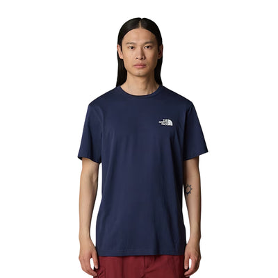 T-shirt Uomo Simple Dome Navy modello frontale