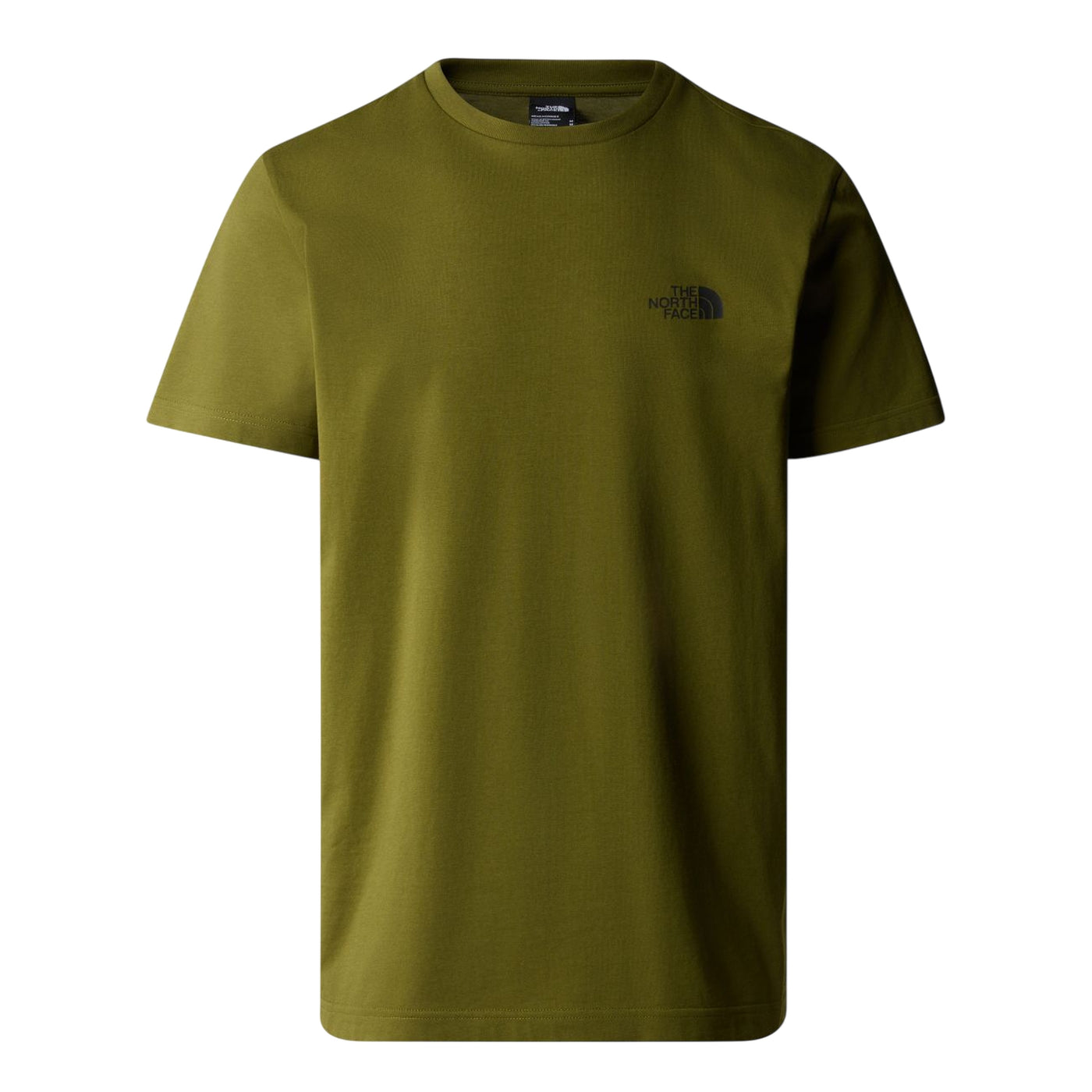 T-shirt Uomo Verde, Simple Dome, con doppio logo iconico stampato 