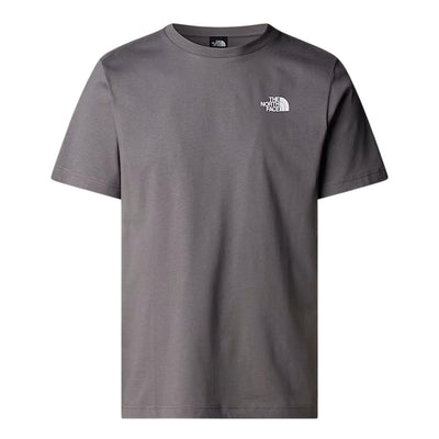 T-Shirt Uomo Grigia con Box sul retro