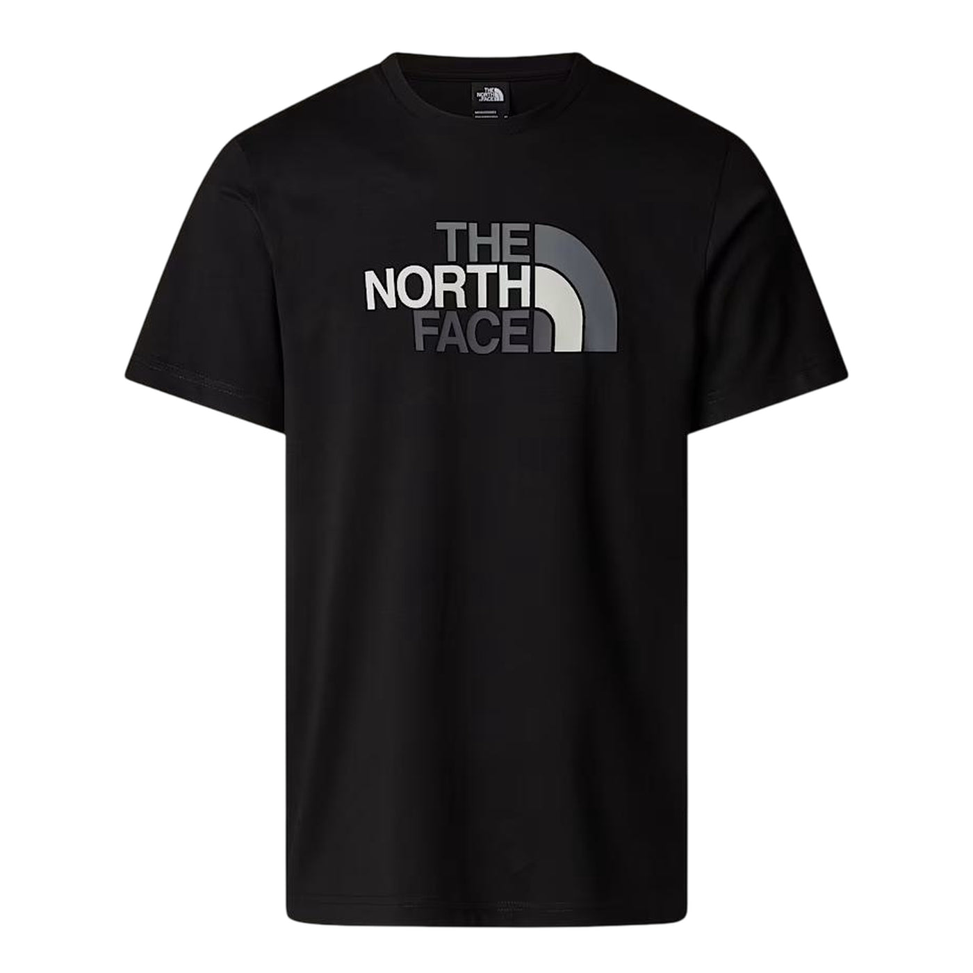 T-shirt Nera Uomo con logo grande frontale