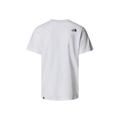 T-shirt Bianca Uomo con logo grande frontale retro