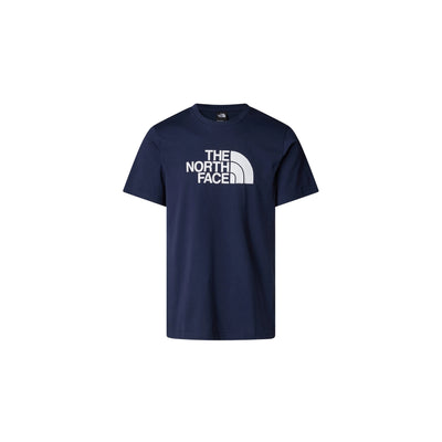 T-shirt Navy Uomo con logo grande frontale